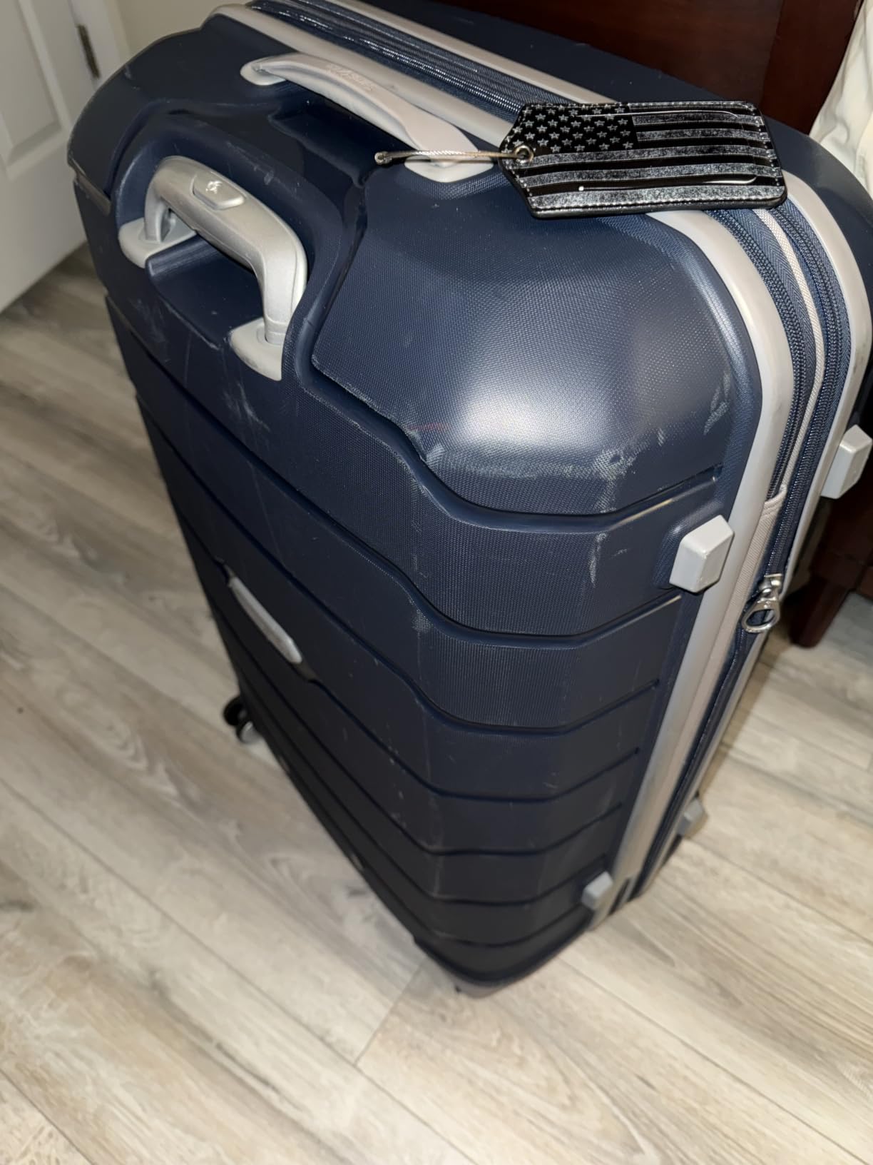 Samsonite Freeform Hardside Carry-On Luggage with Spinner Wheels - Hardshell Suitcase - TSA, Airline-Approved - Expandable Hard Shell, Smooth Rolling Wheels for Lightweight Travel - Sage Green customer photo 2