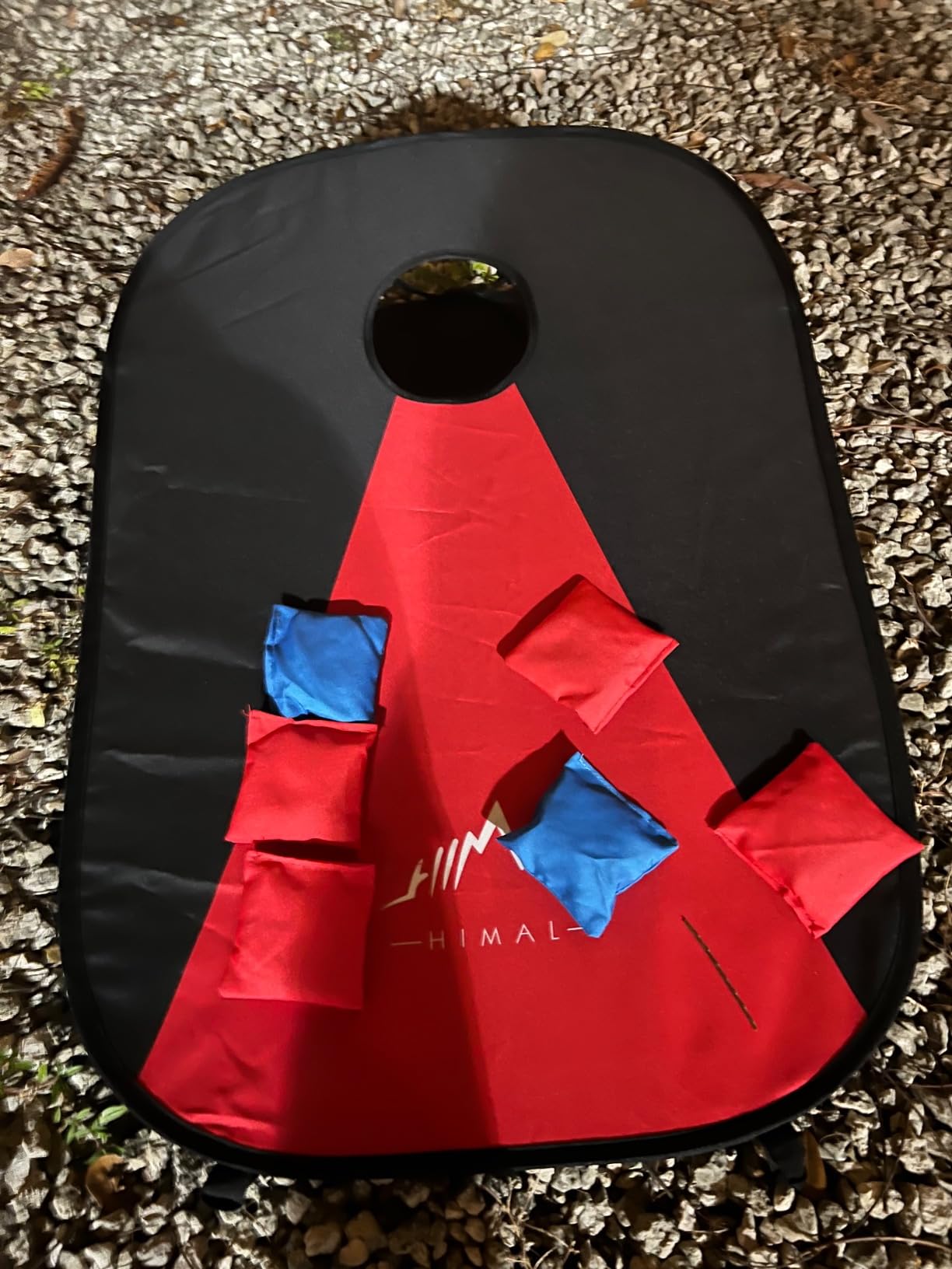 Himal Outdoors Portable Cornhole Board Set, Foldable 3 x 2 Ft | 8 Toss Bags, Carrying Case, Outdoor Lawn Toss Boards, For Backyard, Camping, Tailgating and Beach customer photo 2
