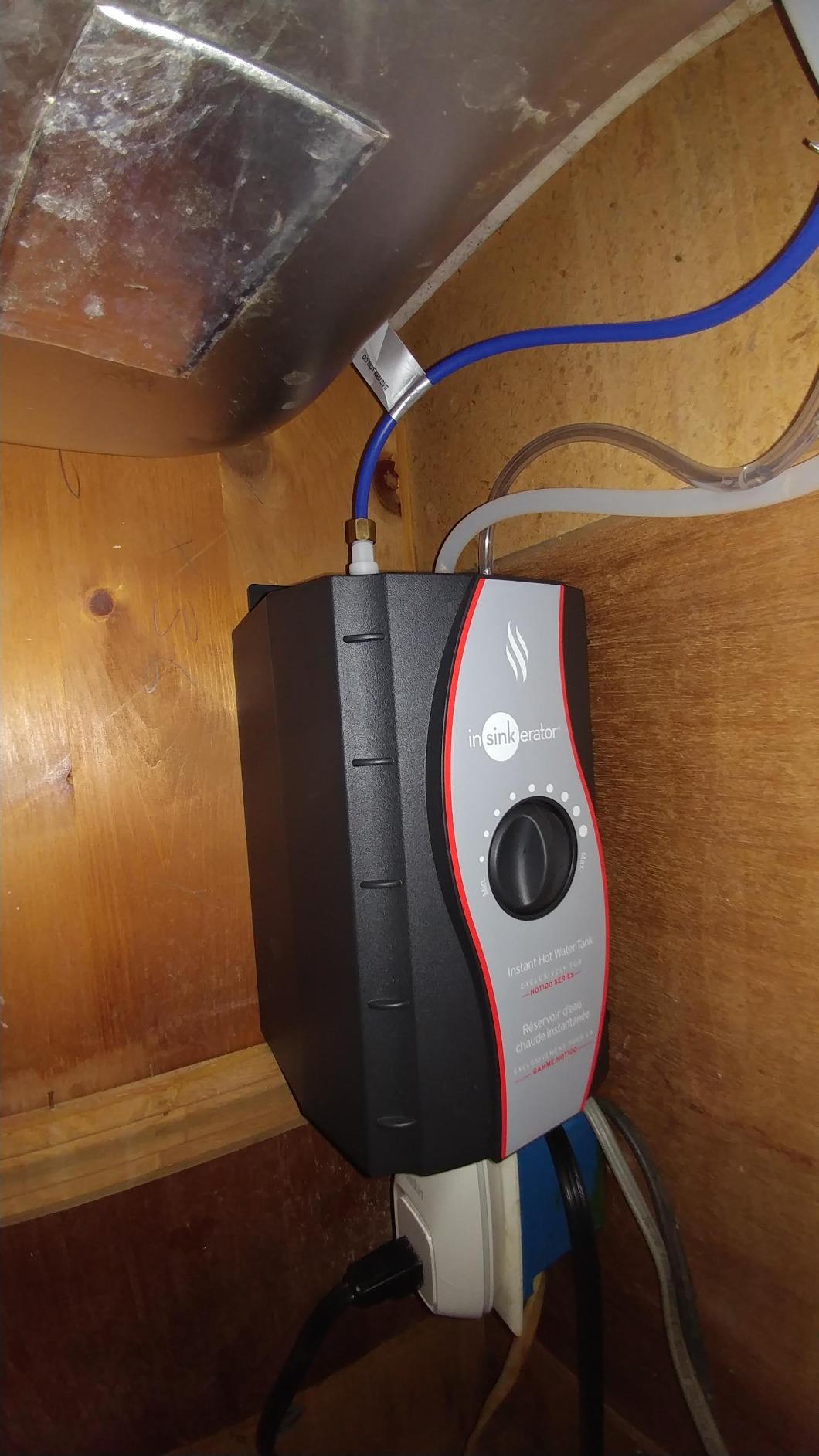 InSinkErator HOT150 Instant Hot Water Dispenser System - Faucet & Tank, Chrome, H-HOT150C-SS customer photo 2