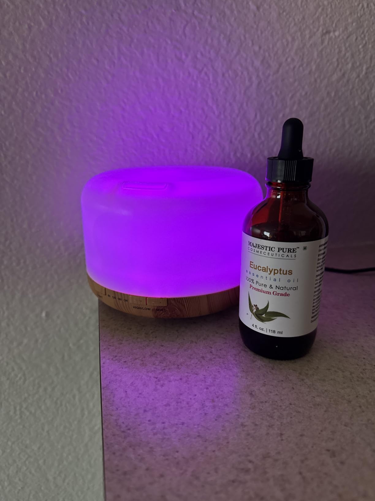 Majestic Pure Eucalyptus Essential Oil for Diffuser - 4 Fl Oz | 100% Pure and Natural Eucalyptus Oil for Aromatherapy, Humidifier, Air Freshener, Soap & Candle Making, Bath & Massage customer photo 1