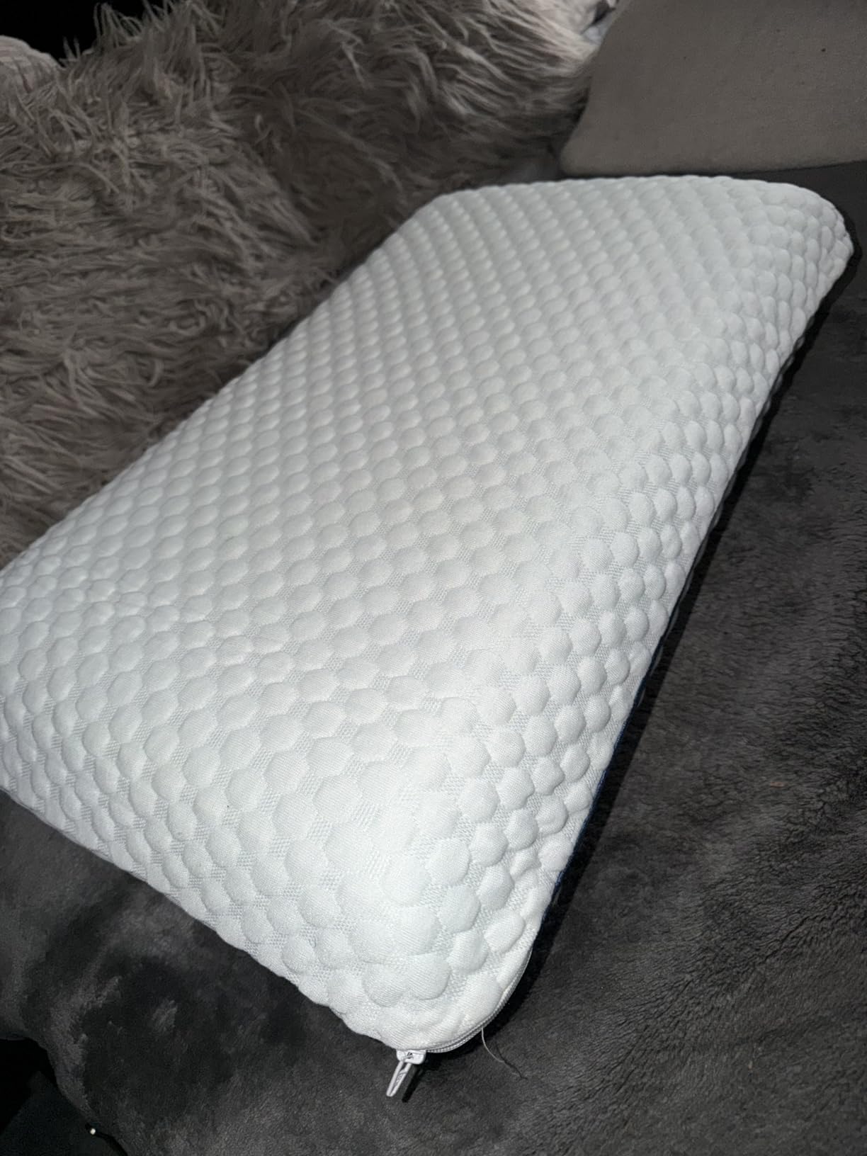 Weekender Cooling Gel Memory Foam Pillow for Sleeping - Standard Size, Ventilated Cooling Pillow for Side & Back Sleepers, Neck & Shoulder Support, Medium Firm, Washable Cover customer photo 2