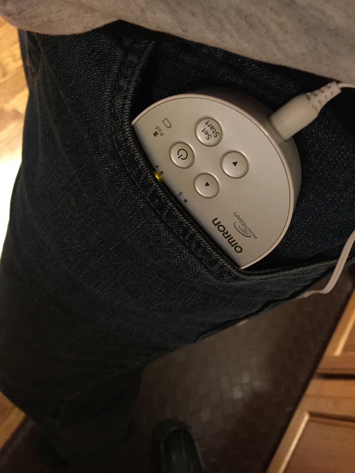 Omron Pocket Pain Pro TENS Unit Muscle Stimulator | For Drug-Free Pain Relief - Portable Electric Massager for Muscles and Joints - Includes 2 Reusable TENS Unit Pads customer photo 1
