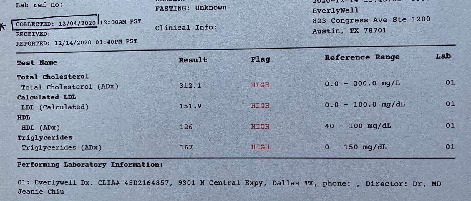 Everlywell At-Home Cholesterol and Lipids Lab Test Collection Kit for Women and Men, Measures HDL, LDL and Triglycerides for Accurate Results from a CLIA-Certified Lab Within Days, for Ages 18 Plus customer photo 1