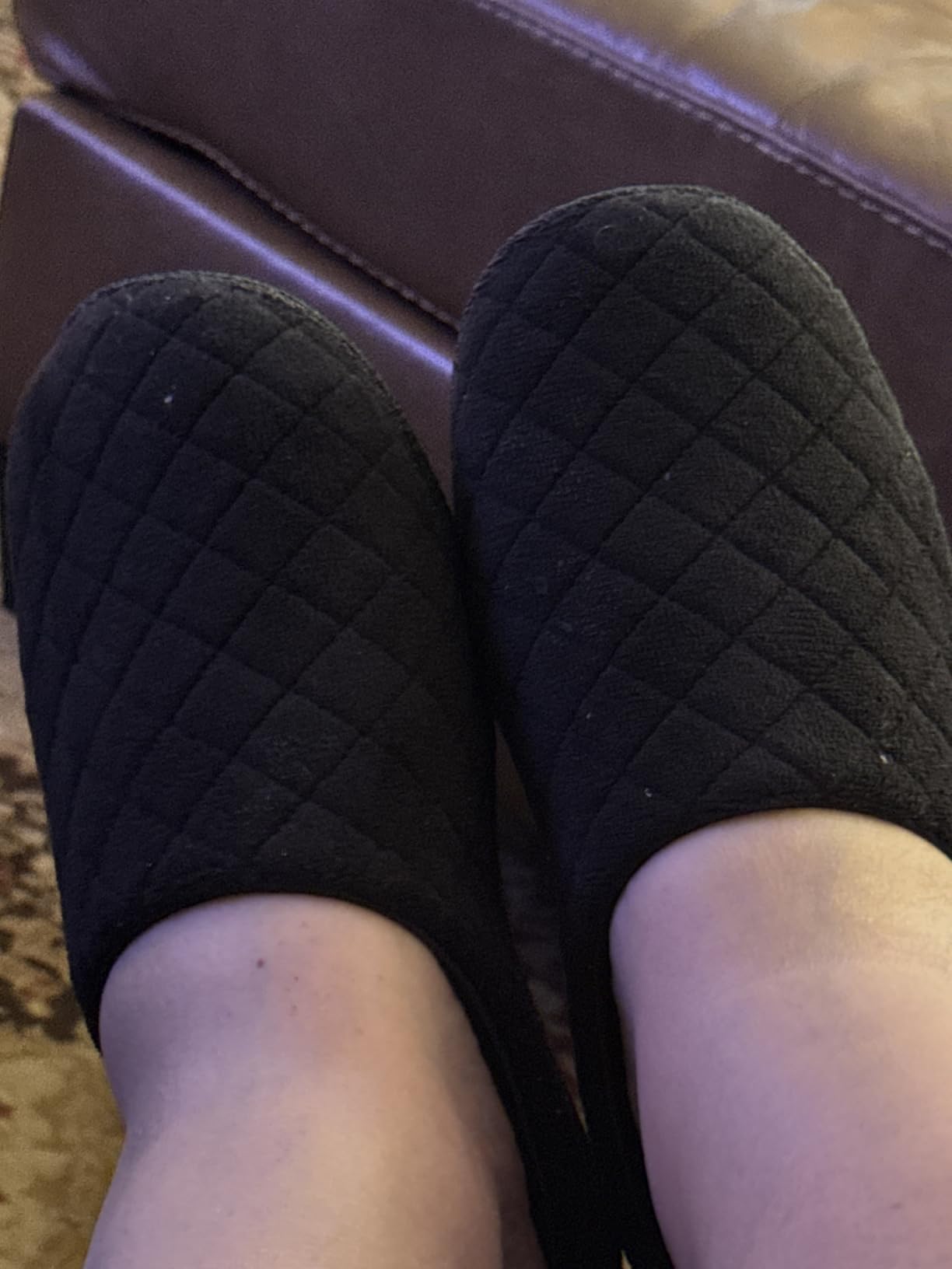 Leslie Terry Clog House Shoes with Memory Foam, Indoor Slippers with Wide Widths customer photo 2