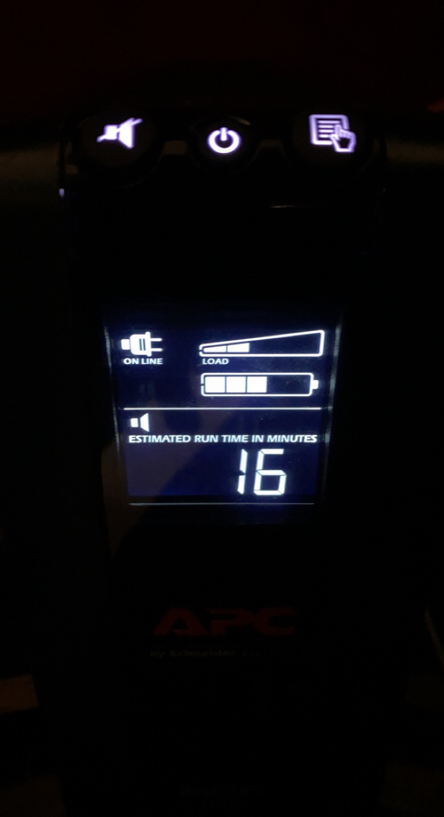 APC 1000VA/600W Pro UPS Battery Backup for Office Electronics, AVR, BX1000M | 1000VA Back-UPS Pro for home offices - 8 outlets, LCD, AVR, surge protection, 42-min runtime (@100W) for PCs & workstations customer photo 1
