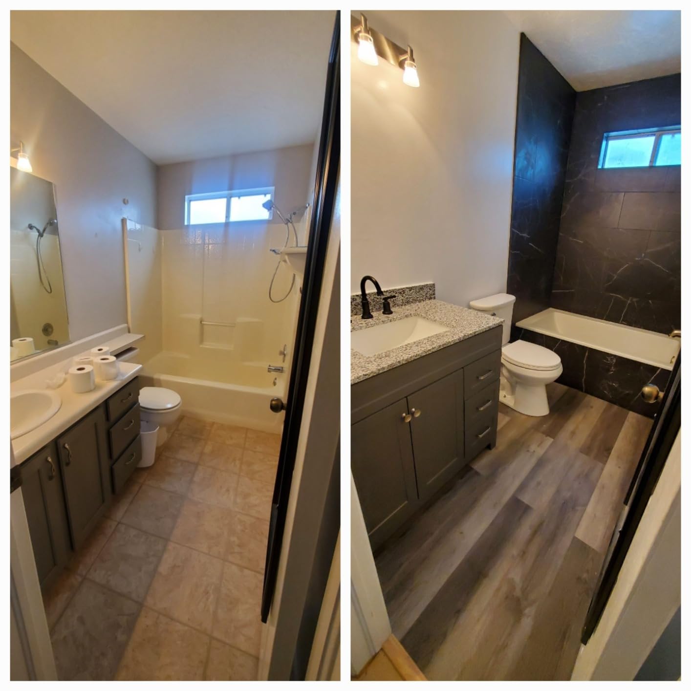 Acrylic Fiberglass Drop-In Bathtub - Alcove Soaking Bath Tub with Integral Apron Front & Left Hand Drain, 66