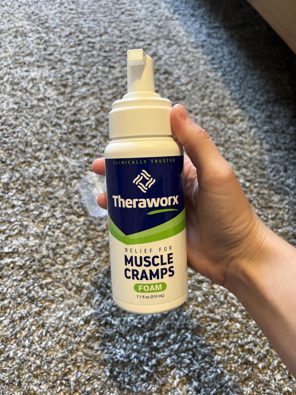 Theraworx Relief for Muscle Cramps Foam, 7.1 Oz | Clinically Trusted, Fast-Acting Muscle & Leg Cramp Relief, Made with Magnesium Sulfate. Paraben-Free, no mess or strong odor. customer photo 2