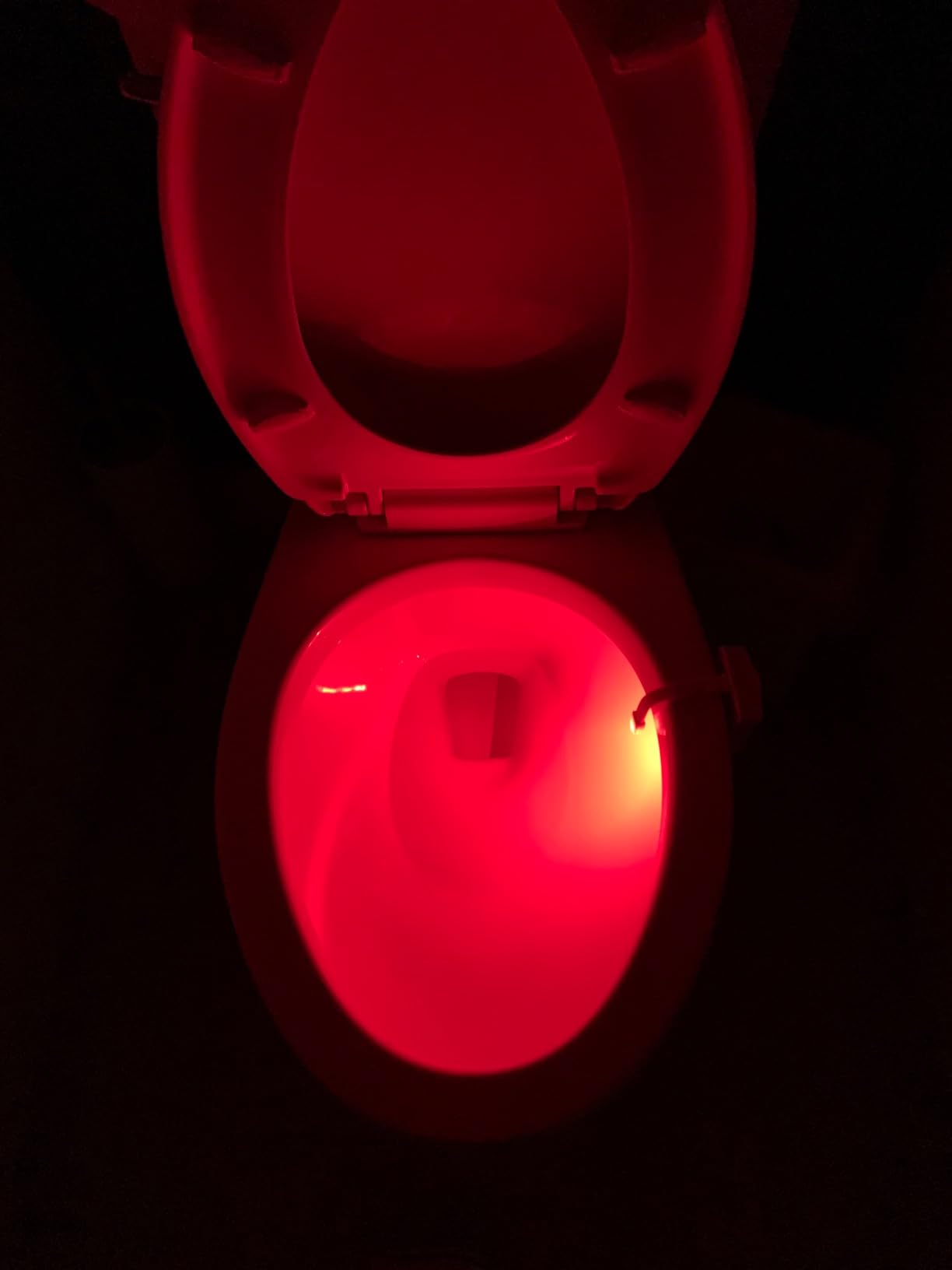 Ailun Toilet Night Light Motion Sensor LED 8 Colors Changing, 2 Pack | Motion Sensor Activated, Toilet Bowl Illuminate, Battery Not Included, Perfect with Water Faucet Light customer photo 1
