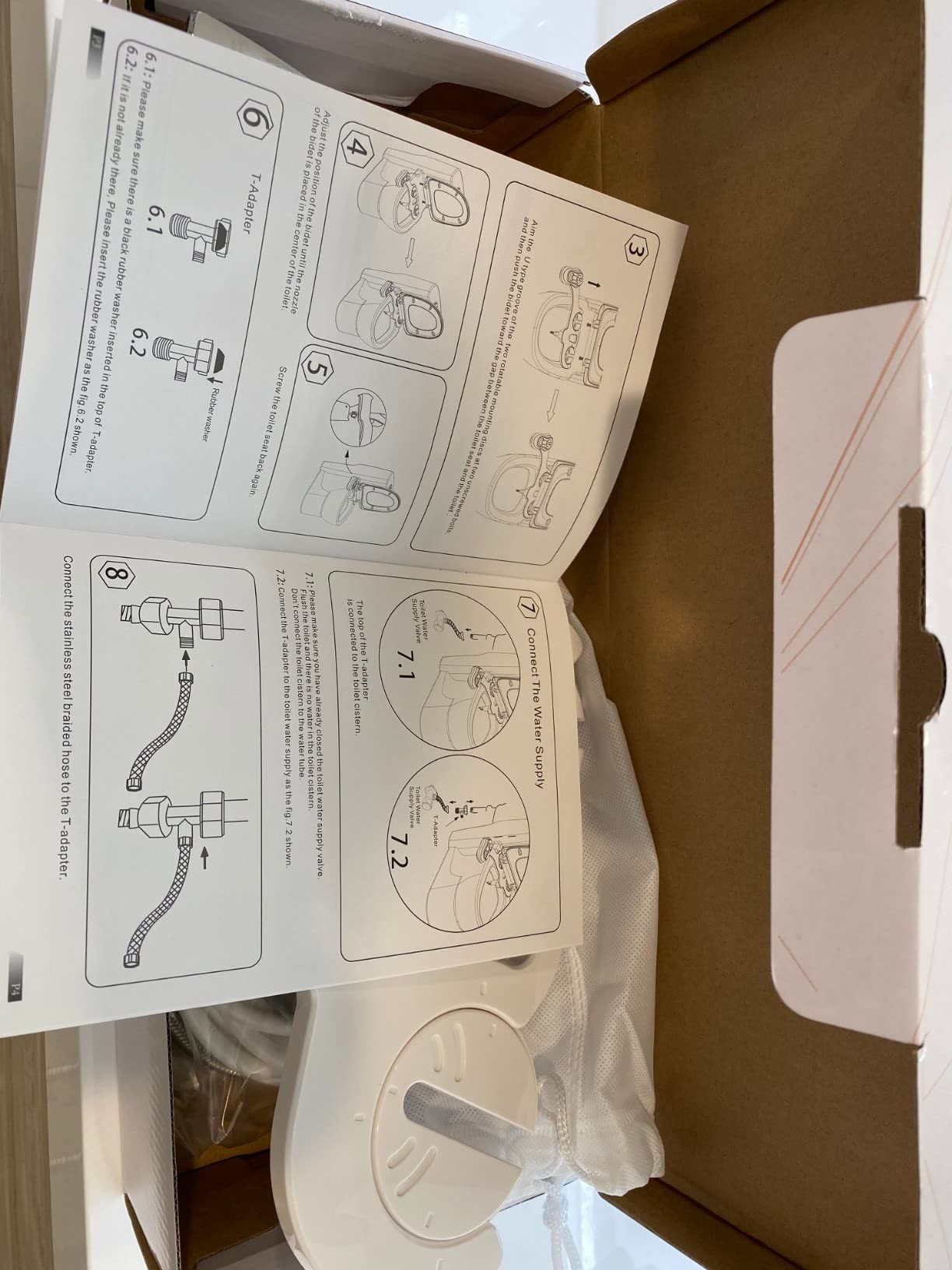 APURE BIDET A121 - Hot and Cold Water Bidet Attachment for Toilet Seat - Dual nozzle - Rear and Feminine Wash- Selfcleaning- Adjustable Water Pressure Non-Electric Bidet Toilet Seat Attachment customer photo 2