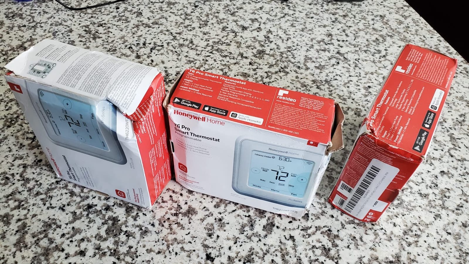 Honeywell TH6220WF2006/U Lyric T6 Pro Wi-Fi Programmable Thermostat with Stages Up to 2 Heat/1 Cool Heat Pump or 2 Heat/2 Cool Conventional customer photo 2