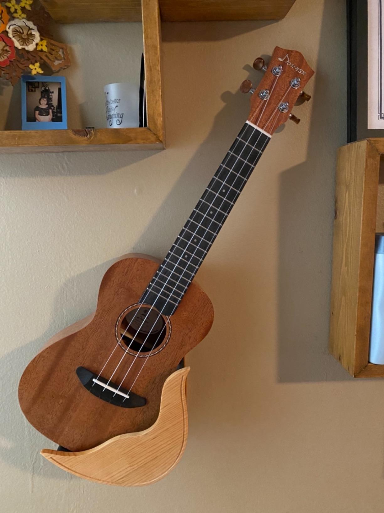 Donner Tenor Ukulele Mahogany Professional 26 inch Ukelele Starter Bundle Kit with Free Online Lesson Gig Bag Strap Nylon String Tuner Picks Cloth DUT-1 customer photo 1