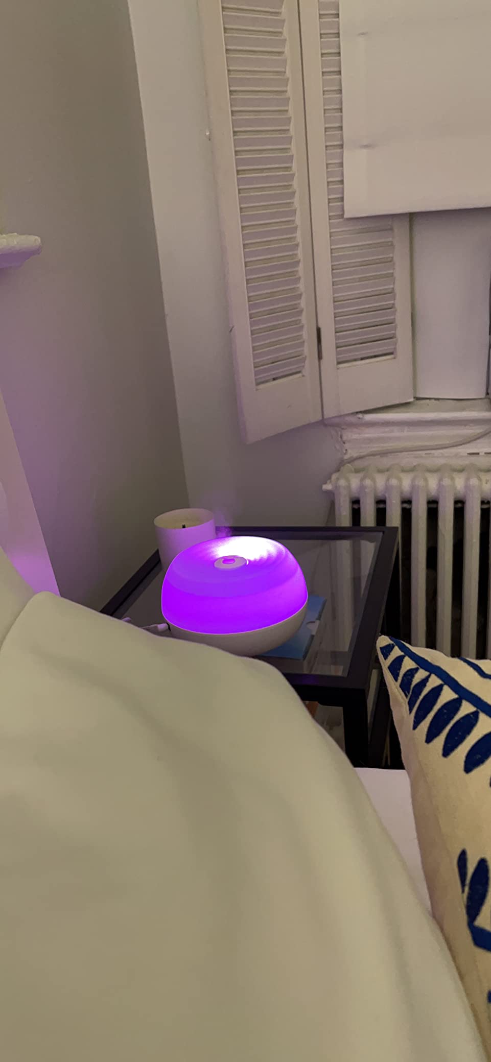 Crane Portable Ultrasonic Travel Humidifier & Aroma Diffuser - 0.2 Gallon Cool Mist, No Filter Required, Whisper-Quiet for Travel & Small Rooms (White) customer photo 2