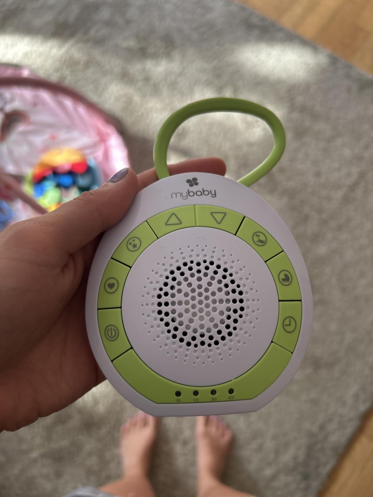 MyBaby Sound Machine, White Noise for Baby, Travel, Nursery and On The Go customer photo 2