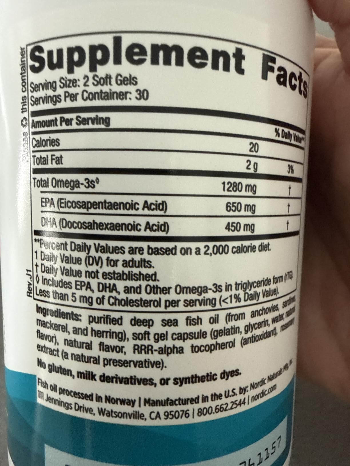 Nordic Naturals Ultimate Omega, Lemon Flavor - 90 Soft Gels - 1280 mg Omega-3 - High-Potency Omega-3 Fish Oil Supplement with EPA & DHA - Promotes Brain & Heart Health - Non-GMO - 45 Servings customer photo 1