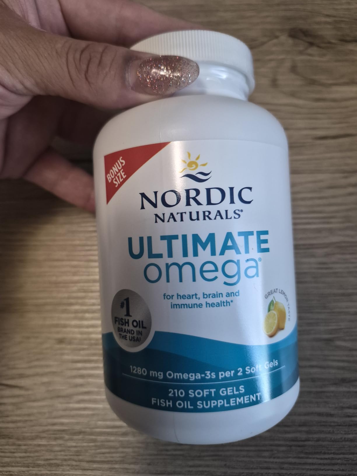 Nordic Naturals Ultimate Omega, Lemon Flavor - 90 Soft Gels - 1280 mg Omega-3 - High-Potency Omega-3 Fish Oil Supplement with EPA & DHA - Promotes Brain & Heart Health - Non-GMO - 45 Servings customer photo 2