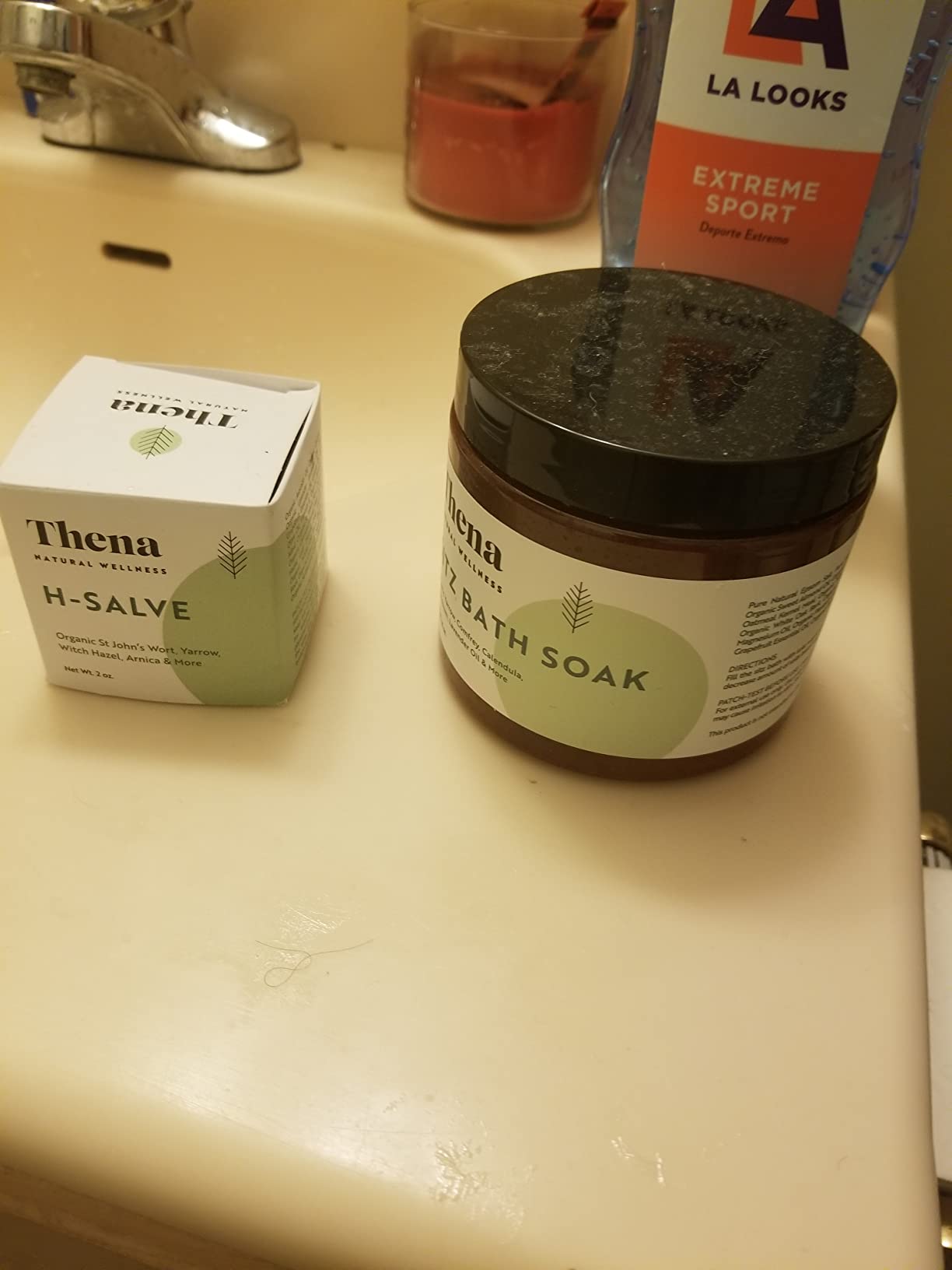 Best Organic Sitz Bath Soak Postpartum Care and Post Partum Essentials, Natural Hemorrhoid Treatment for Women & Moms with Epsom Dead Sea Salt Witch Hazel, Sitz Bath for Toilet, Thena customer photo 1