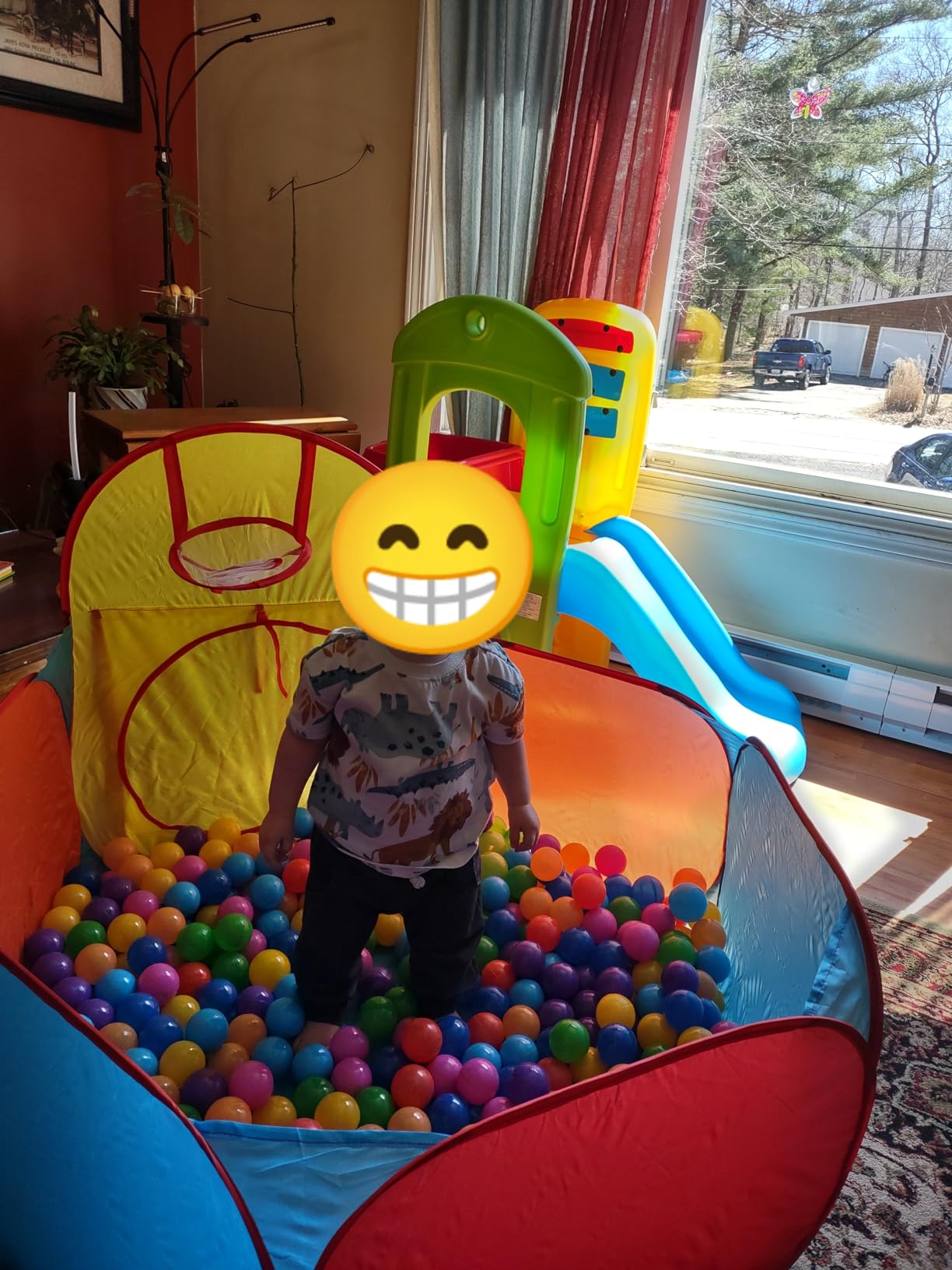 Playz 7pc Kids pop up Play Tent, Crawl Tunnel & Ball Pit for Toddlers | Collapsible Baby Ball Pit & Crawling Tunnel, Kids' play tents & tunnels indoor playset /playhouse/playground for ages 3+ customer photo 2