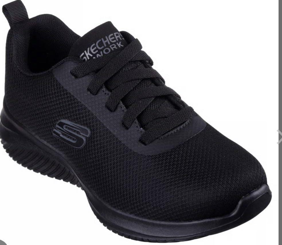 Skechers Women's Squad Slip On - Work, Electrical Hazard, Memory Foam, 3M Scotchgard, Relaxed Fit customer photo 2