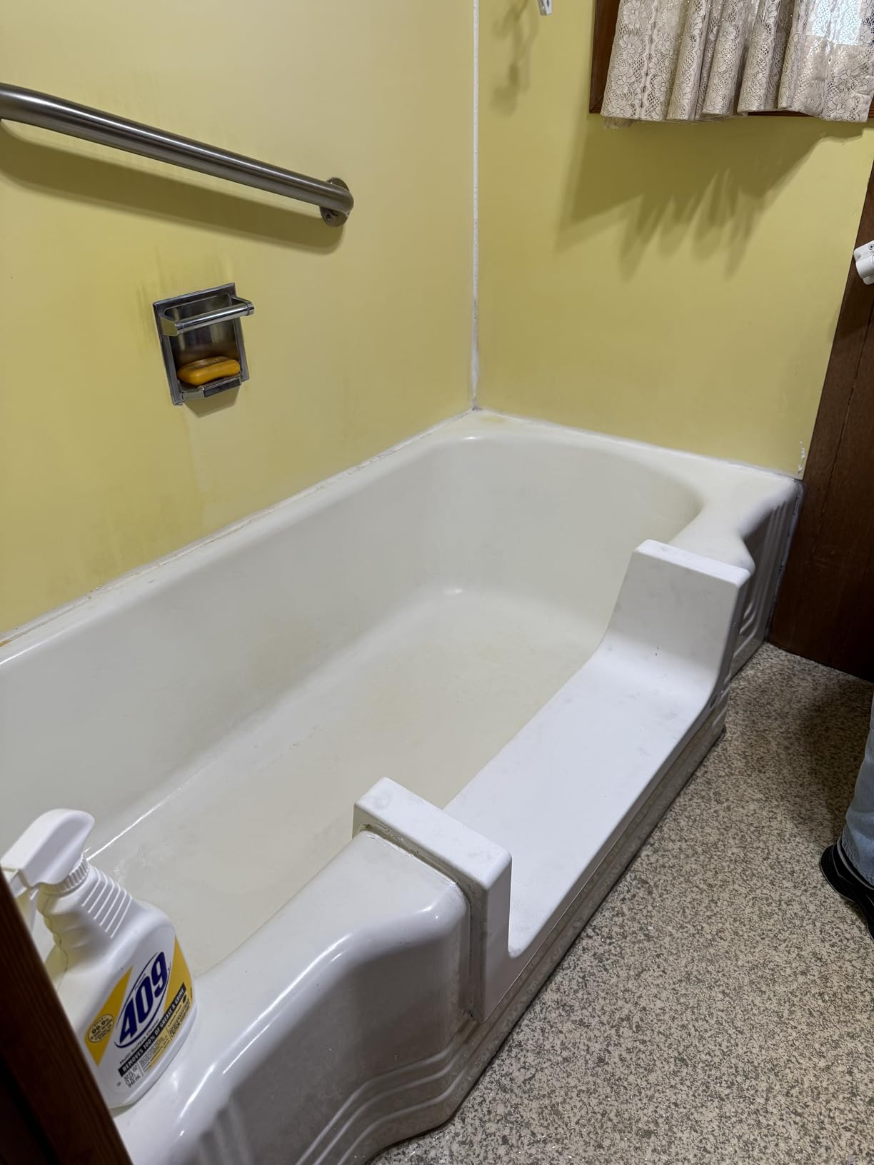 CleanCut Step Tub Conversion Kit, White, Large - Converts an existing bathtub into a safer step-through entry customer photo 2