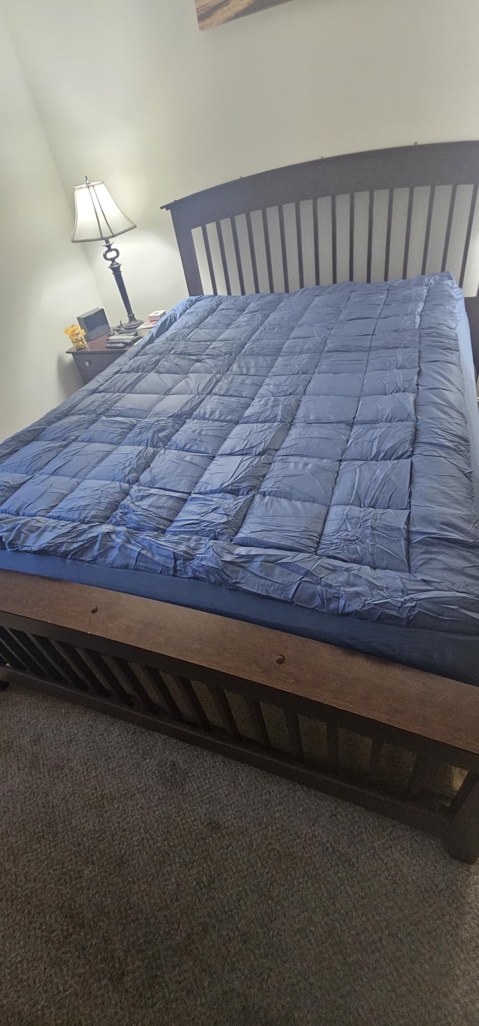 EASELAND Full Size Mattress Pad Pillow Top Mattress Cover Quilted Fitted Mattress Protector Cotton 8-21