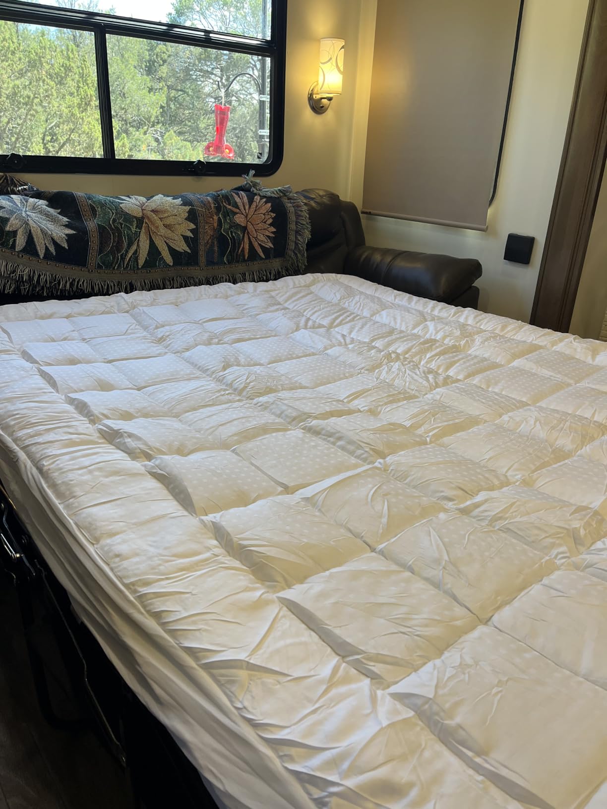 EASELAND Full Size Mattress Pad Pillow Top Mattress Cover Quilted Fitted Mattress Protector Cotton 8-21