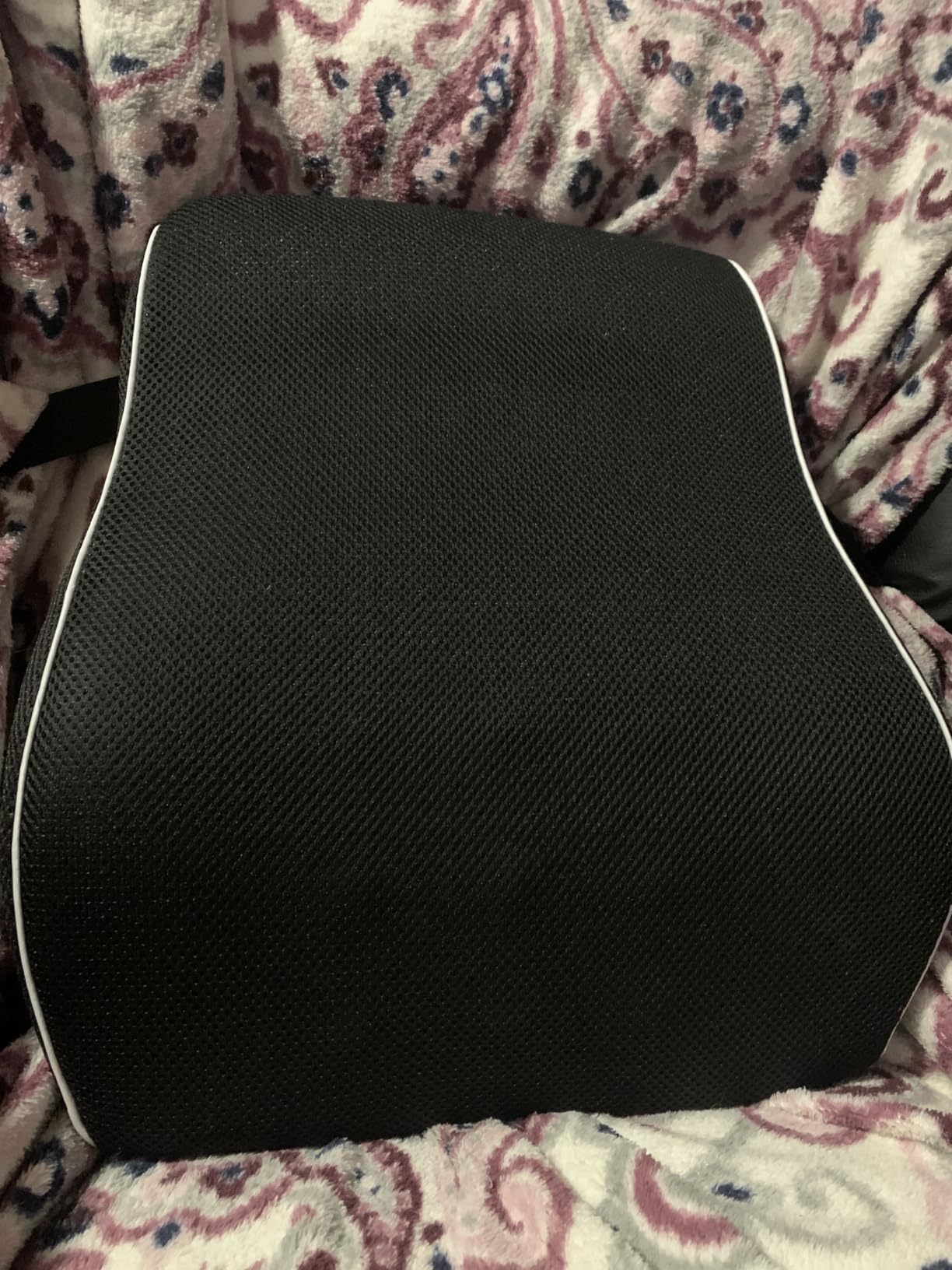 Lumbar Support Pillow for Office Chair, Back Support Pillow for Car, Chair Cushions, Back Pain Relief Improve Posture, Mesh Cover Double Adjustable Straps customer photo 1