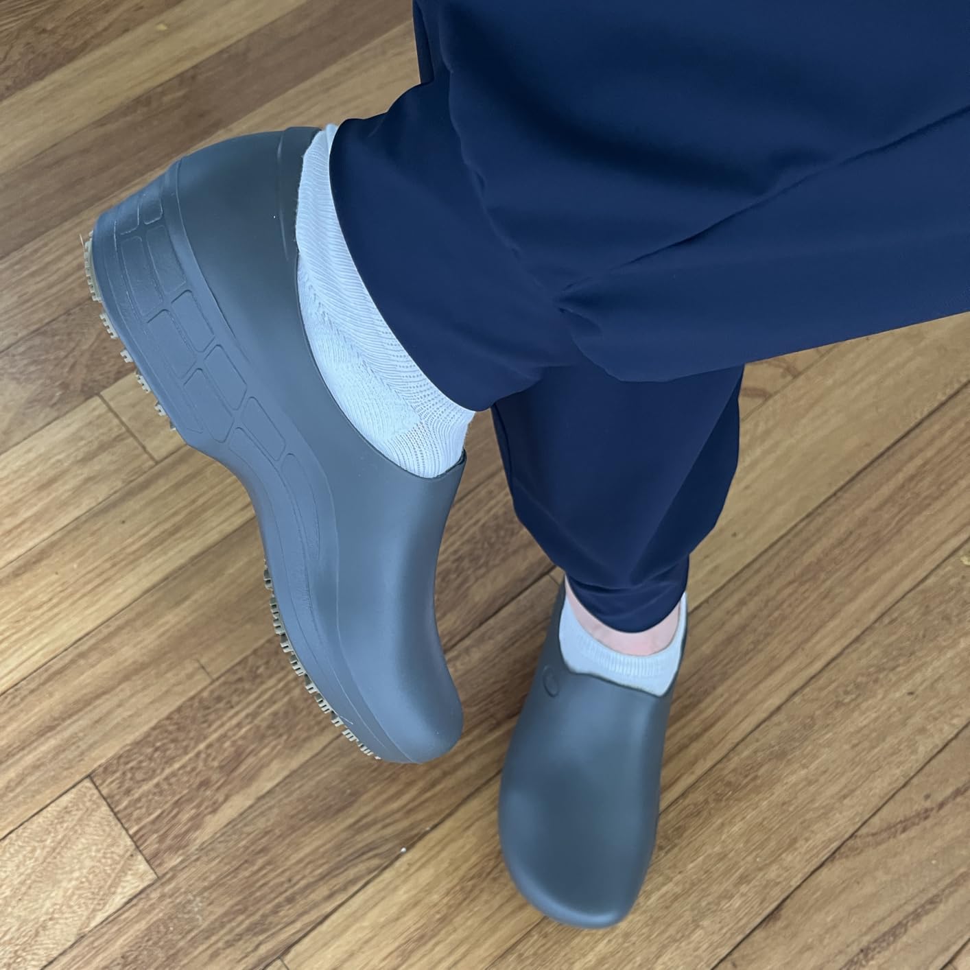 Sticky Nursing Shoes Women - Chefs - Kitchen - Nurses - Clogs for Work - Waterproof Non Slip customer photo 1
