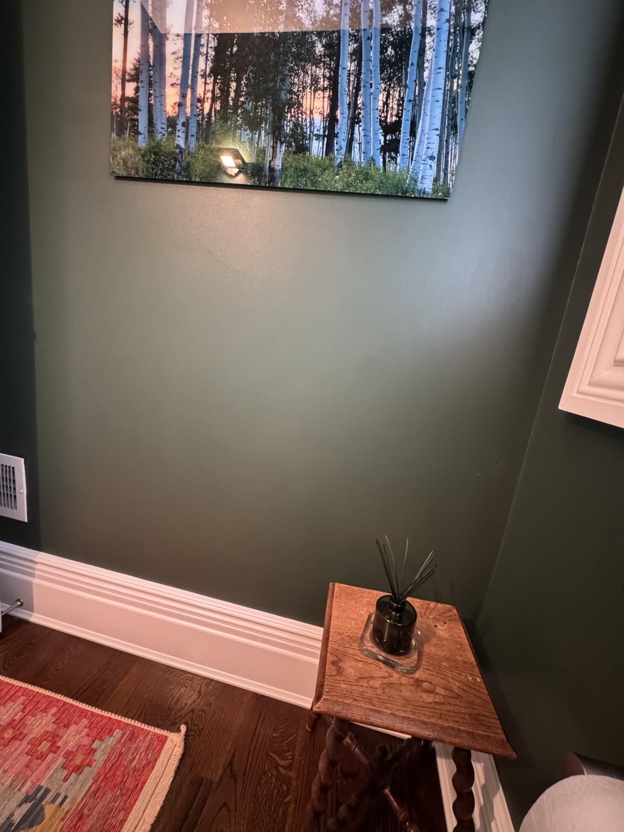Thymes Frasier Fir Reed Diffuser Set - Includes Reeds, Fragrance Oil, and Frosted Glass Bottle - Fragrance Oil Diffuser - Room Fresheners - Luxury Home Decor - Green (Heritage, 4 fl oz) customer photo 1