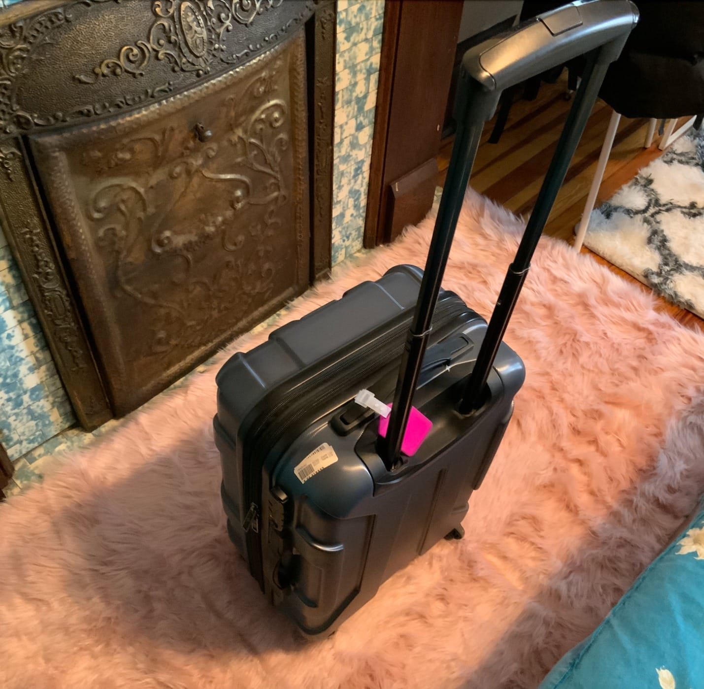 Samsonite Centric Hardside Expandable Luggage with Spinner Wheels, Blue Slate, Carry-On 20-Inch customer photo 2