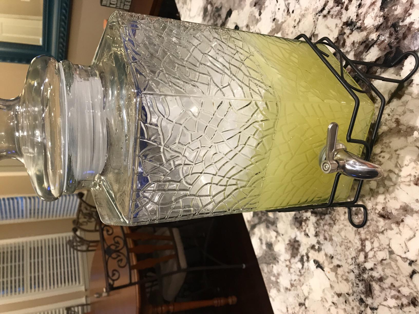 Redfern 2.5 Gallon Glass Beverage Dispenser Stainless Spigot and Stand customer photo 2