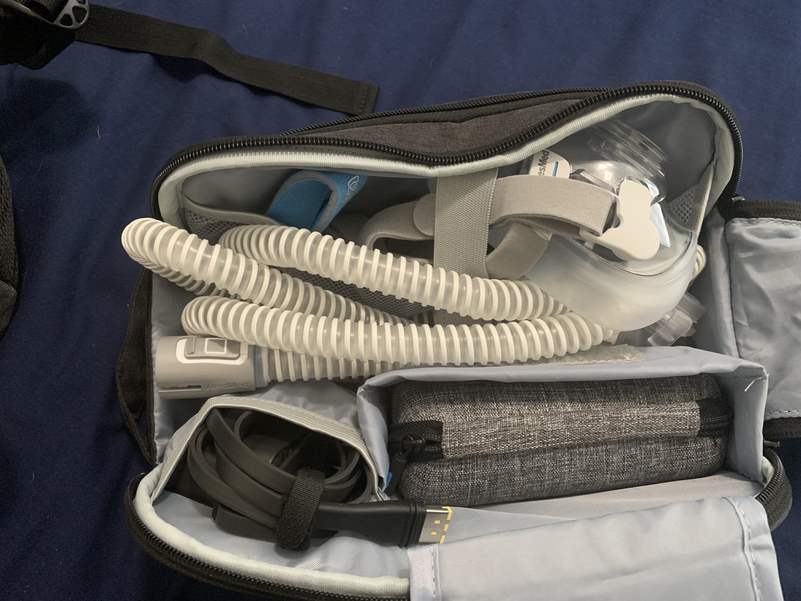 Resmed Airmini Hard Travel Case - Slim CPAP Travel Case with EVA Foam & Easy-to-Open Zip - Water-Resistant CPAP Accessory customer photo 2