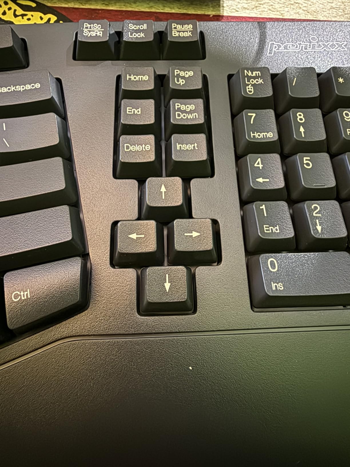Perixx PERIBOARD-512B Wired Ergonomic Keyboard - Split Keyboard, Wrist Rest, Natural Typing - Wired USB Connectivity - US English - Black customer photo 2