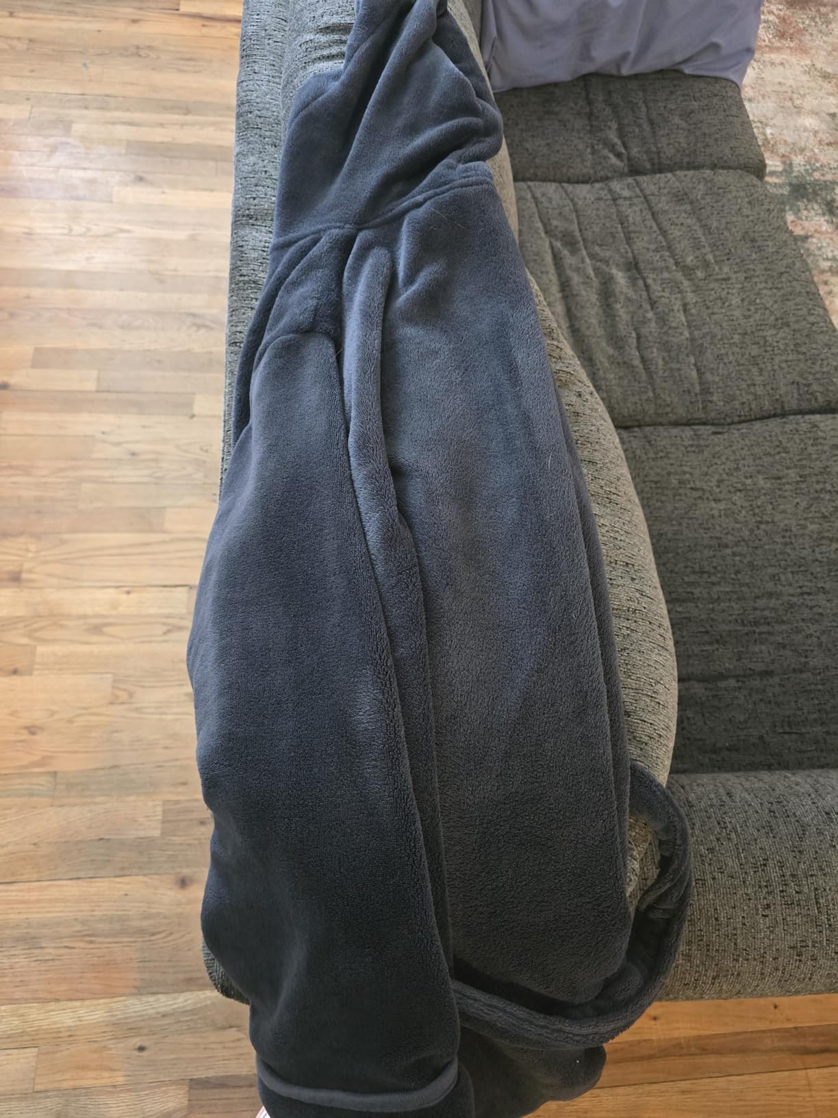 NY Threads Luxury Ultra Soft Mens Robe with Hood Plush Fleece Long Bathrobe customer photo 2