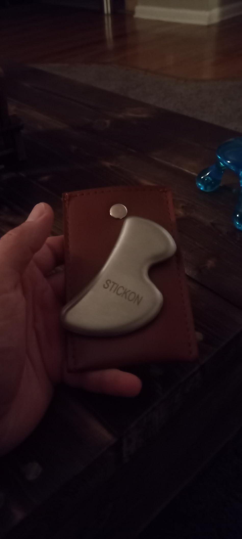 STICKON Stainless Steel Gua Sha Scraping Massage IASTM Soft Tissue Mobilization Tool (B Shape) customer photo 2