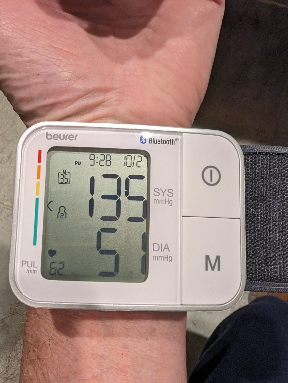 Beurer Bluetooth Smart, Wireless & Automatic Wrist Blood Pressure Monitor with Large LCD Display, Irregular Heartbeat Detection, Multi-Users, Syncs Readings to HealthCoach App, 60 Memory Spaces customer photo 1