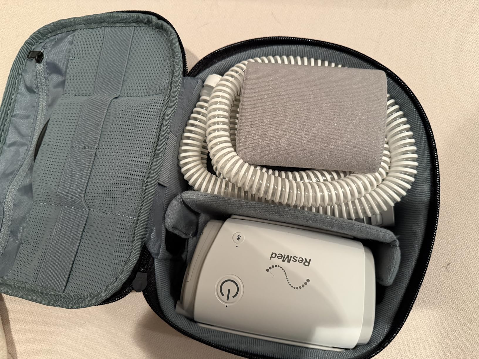 Resmed AirMini Soft Travel Bag with Shoulder Straps & Compartments | Soft Carrying Case with Shoulder Straps and Multiple Compartments Protects Your CPAP AirMini Machine Securely On the Go customer photo 2
