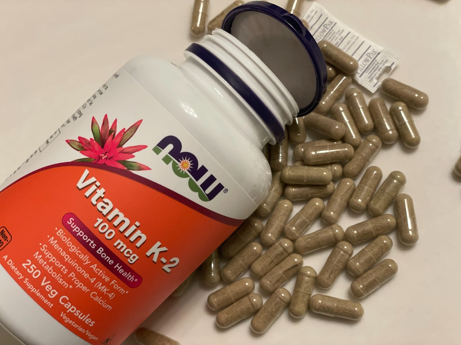 NOW Foods Supplements, MK-7 Vitamin K-2 100 mcg, Cardiovascular Support*, Supports Bone Health*, 120 Veg Capsules customer photo 2