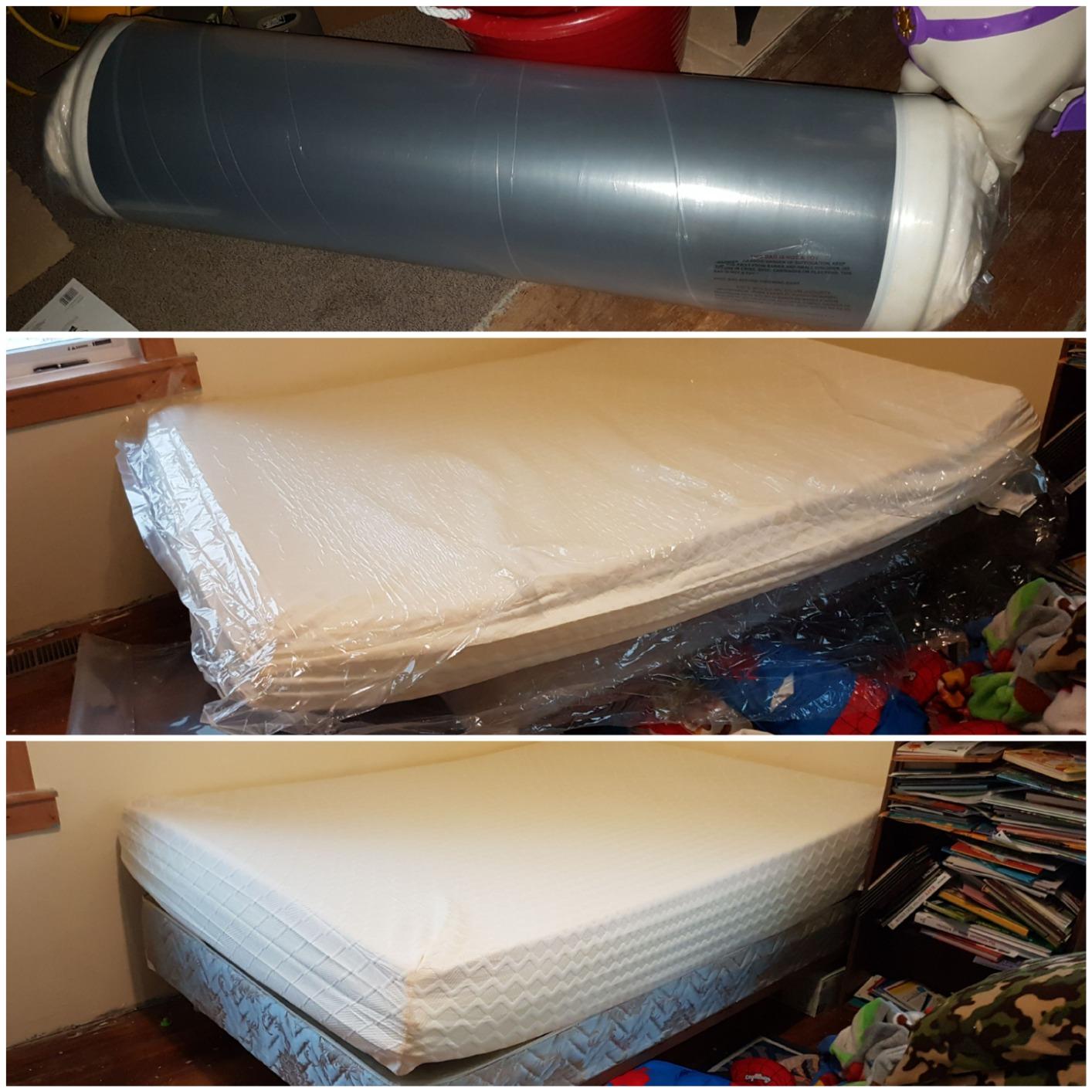 Signature Design by Ashley 12 Inch King Memory Foam Mattress in a Box | Medium Firm comfort with a 12-inch profile and pressure relief, Stretch knit cover for primary bedroom use, Chime Series customer photo 2