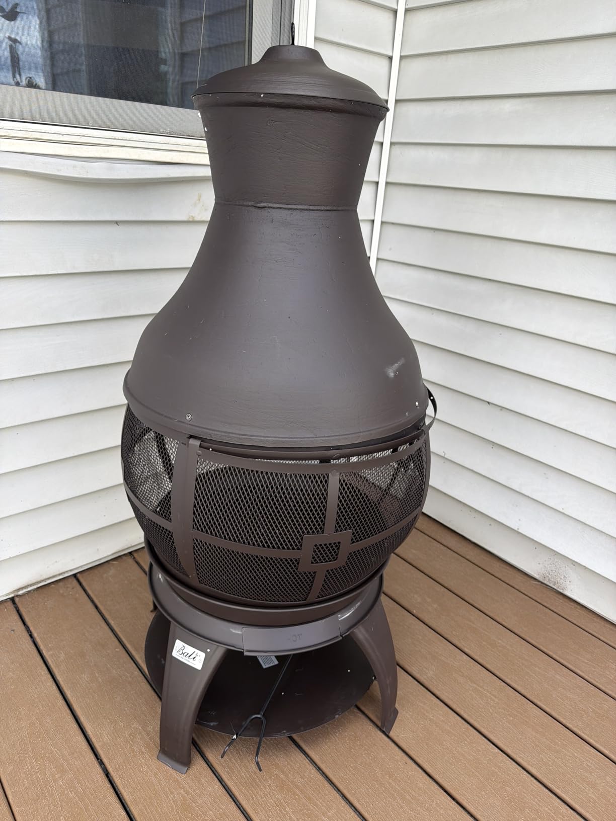 BALI OUTDOORS Chiminea Outdoor Fireplace customer photo 1