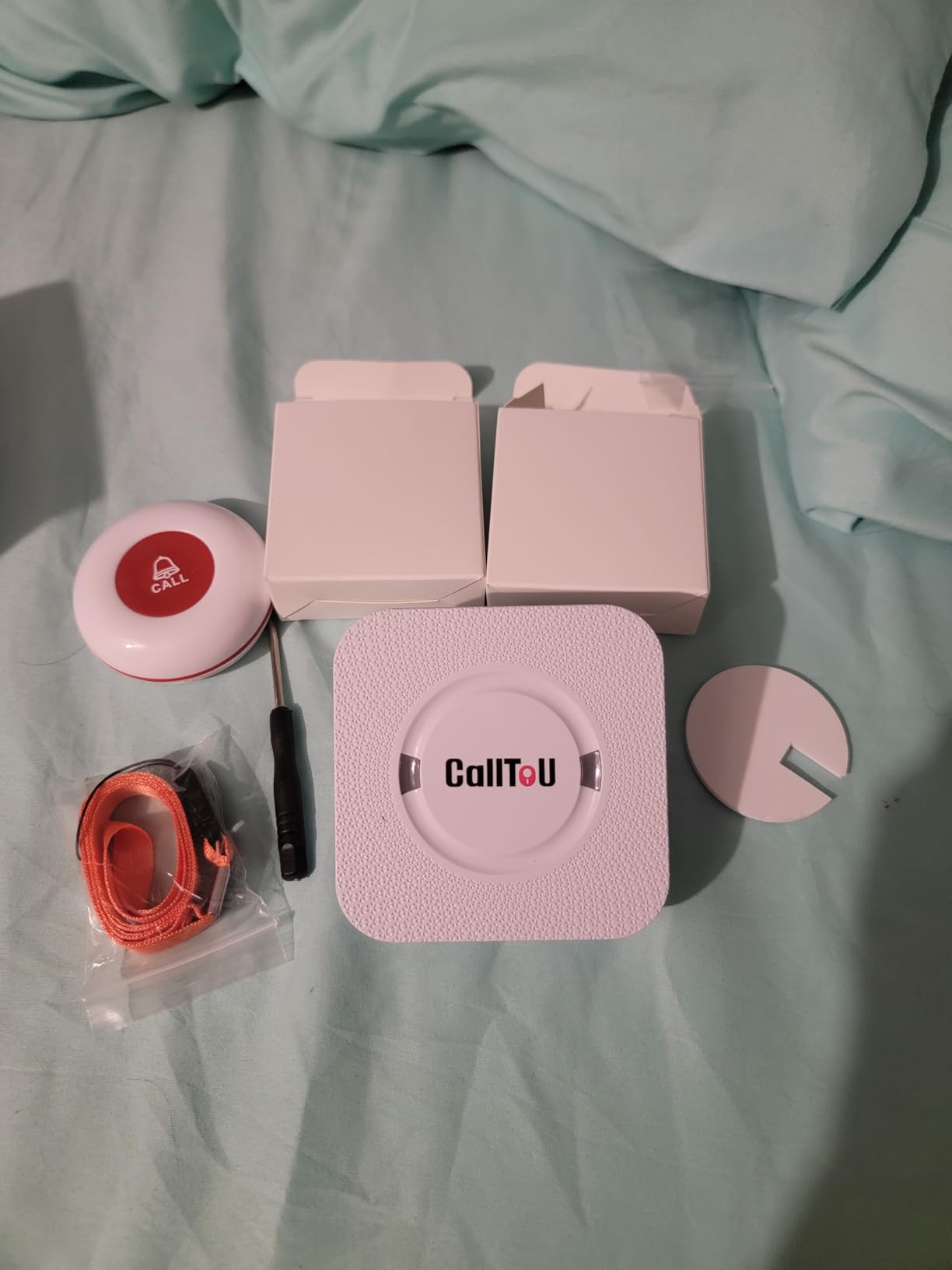 CallToU Wireless Caregiver Pager Call Button Call Bell Medical Alert System | Easy Setup, Whole-House Coverage, Peace of Mind, Waterproof Call Button for Elderly, Seniors, Patients and Home Caregivers customer photo 2