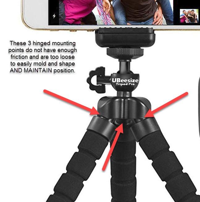UBeesize Phone Tripod Pro S, Flexible Desk Stand with Wireless Remote, Mini Holder for Camera and GoPro customer photo 2