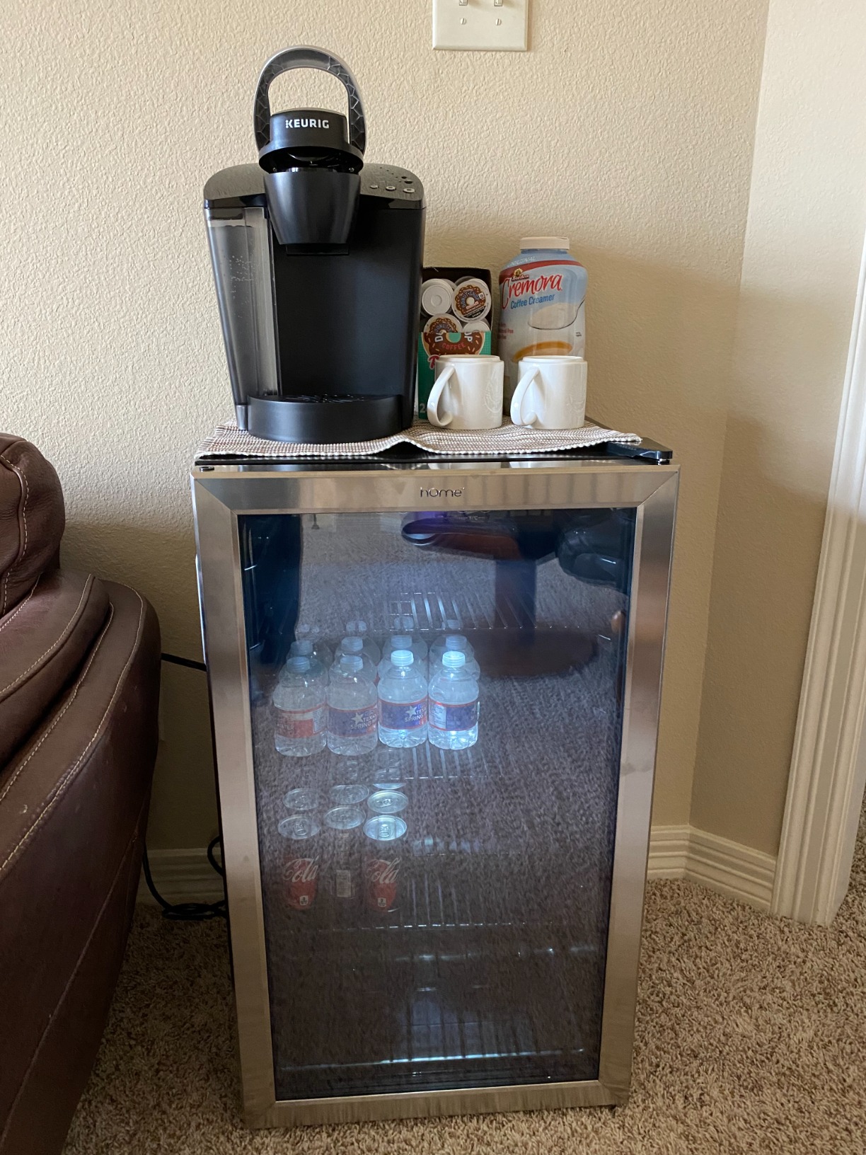 hOmeLabs Beverage Refrigerator and Cooler, 120 Cans Capacity, 3.2 Cu Ft customer photo 1