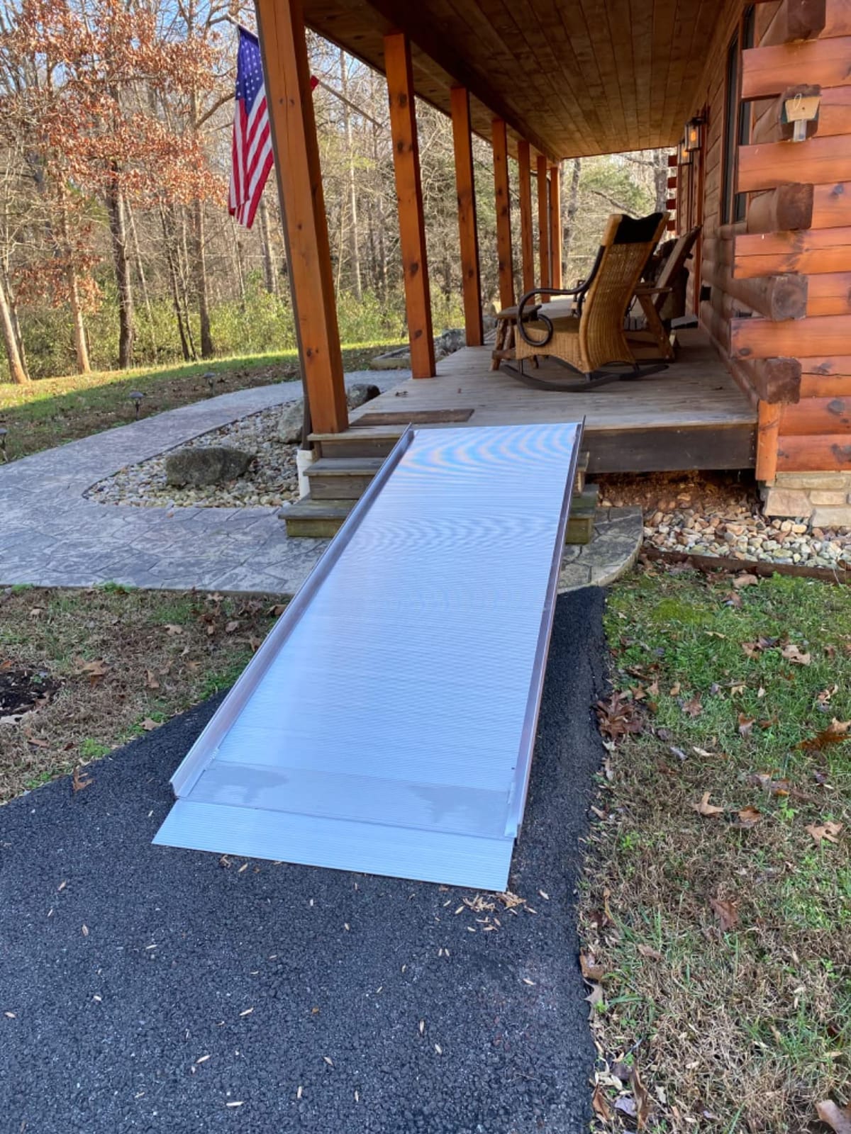 7' Wheelchair Ramp for Home Steps, 850 lb Capacity, 36