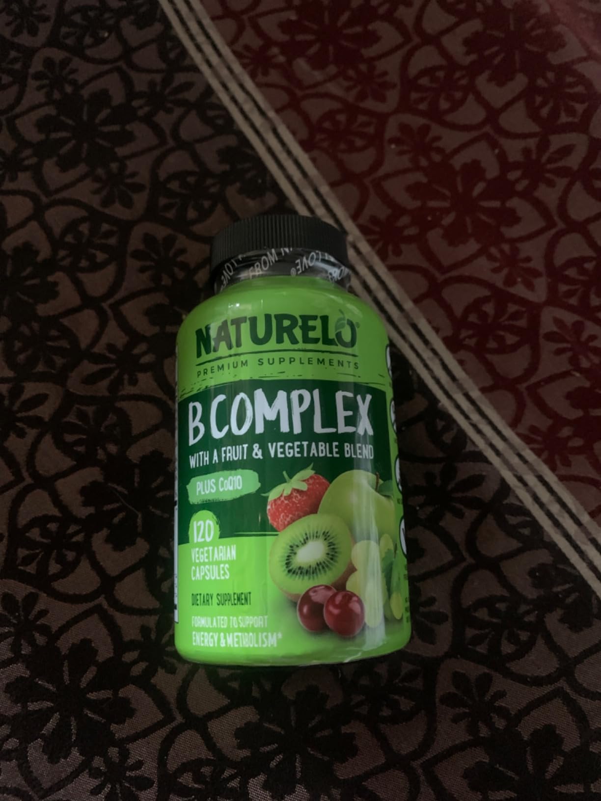 NATURELO Vitamin B Complex, 120 Capsules, Vegan, CoQ10, Methyl Folate customer photo 1