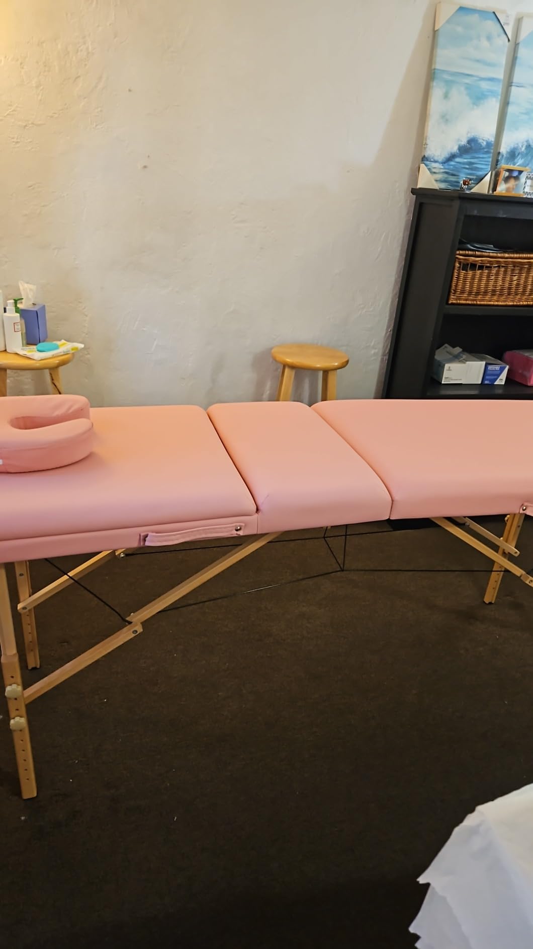 Yaheetech Massage Table Portable Folding Lash Esthetician Tattoo Bed, Black customer photo 1