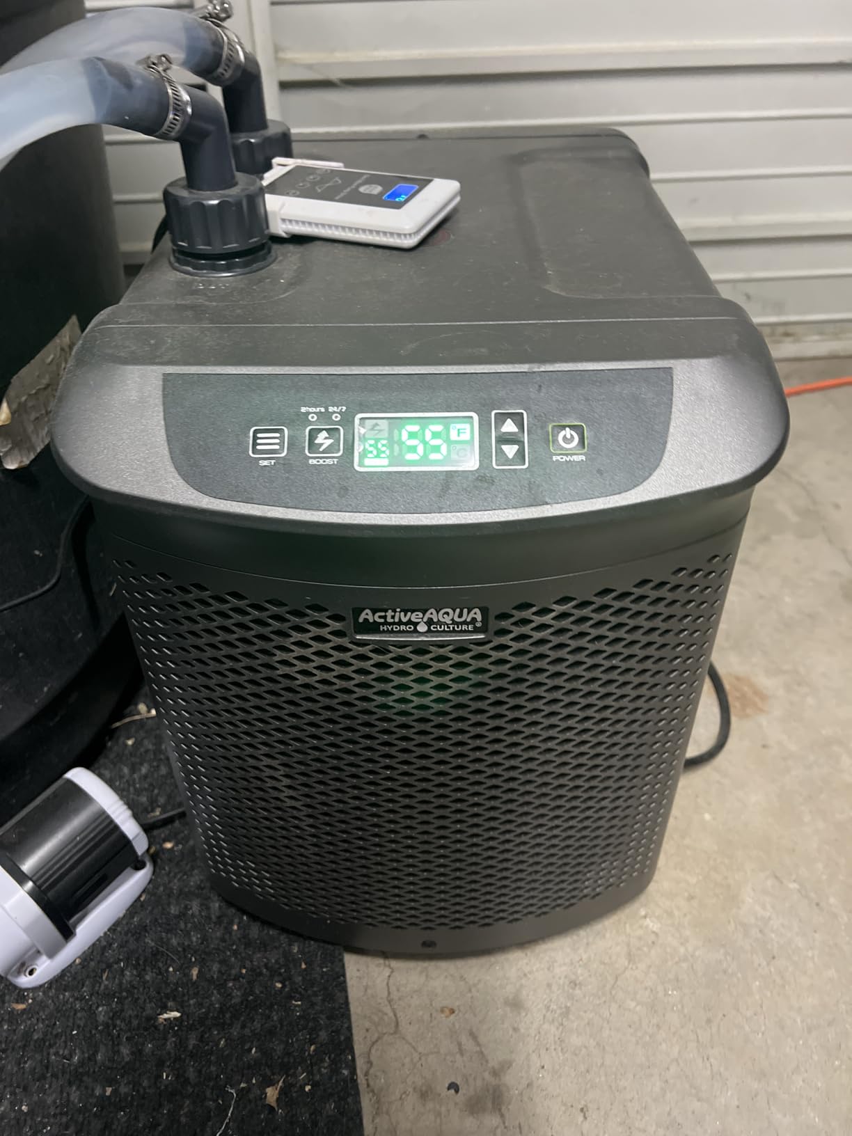 Active Aqua Hydroponic Water Chiller, 0.25 HP, Pure Titanium, 40-92 Gallon, Portable Cooling System with Boost Function for Aquaponics, Cold Plunge Baths & Aquariums, Evaporator Cooler for Reservoirs customer photo 1
