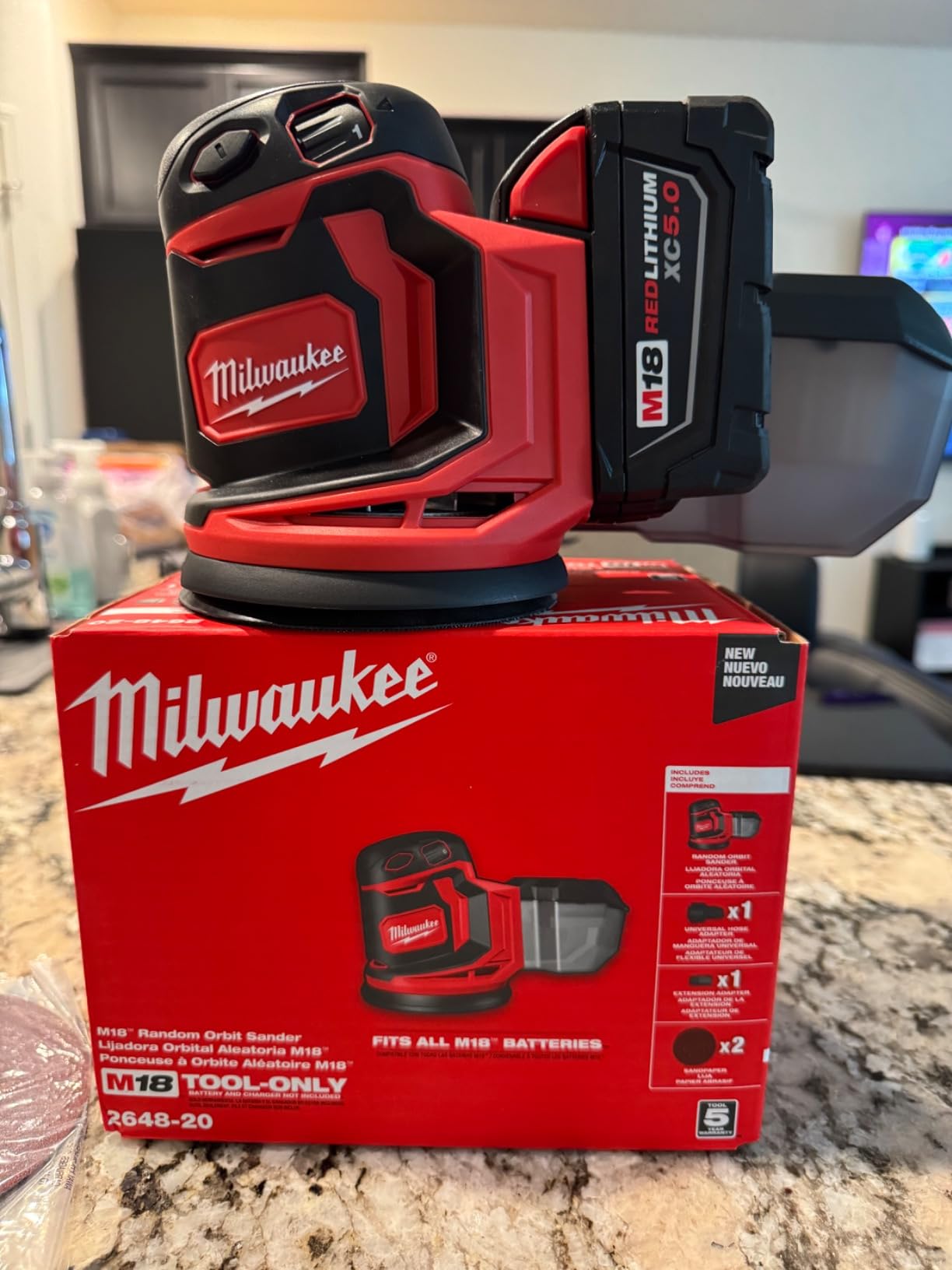 Milwaukee Electric Tools 2648-20 M18 Random Orbit Sander customer photo 1