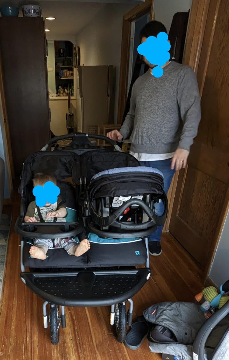 Baby Trend Expedition Double Jogger Stroller, Griffin customer photo 2
