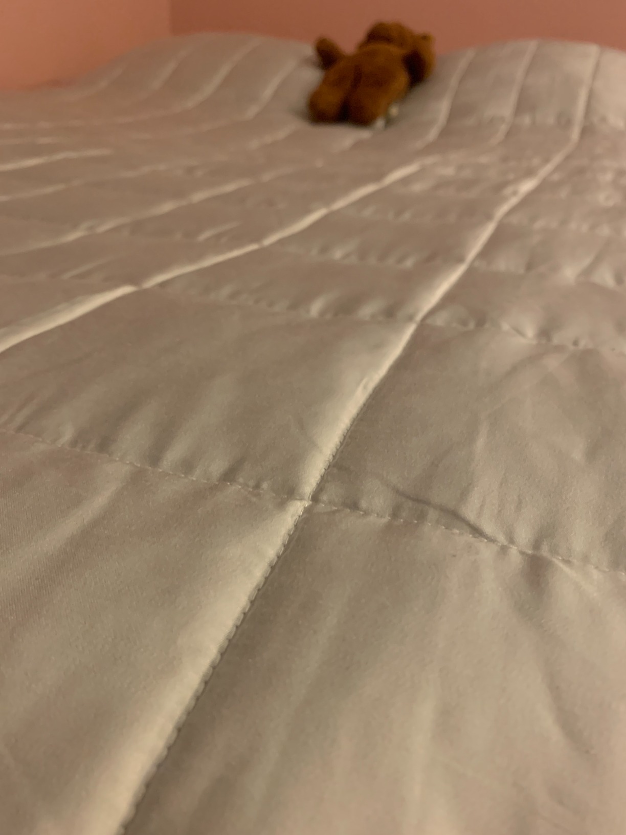 YnM Cooling Weighted Blanket for Adults, 15lbs Heavy Bed Throw for One Person of 140lbs, Perfect for Hot Sleepers or Warm Climates with Rayon/Glass Beads(60x80 Inches, Queen Bed, Sea Grass) customer photo 2