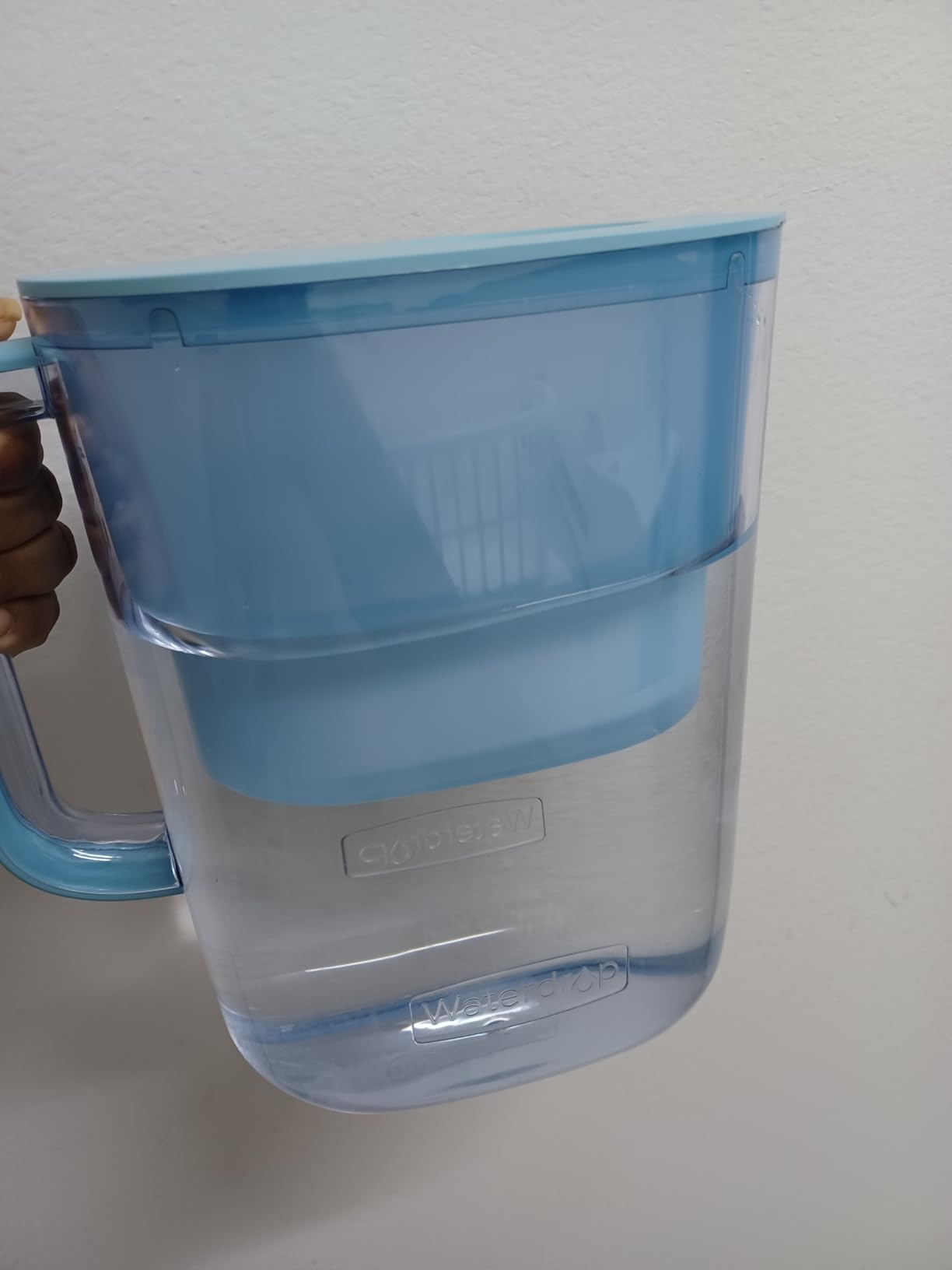 Waterdrop PT-07B Water Filter Pitcher, 10-Cup, NSF Certified, 200-Gallon Long-Life Filter, Improves Coffee & Tea Taste, Reduces PFOA/PFOS and Chlorine, 5X Longer Filter Life, Blue customer photo 2